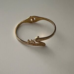 Michael Kors Gold Tone Logo Bracelet